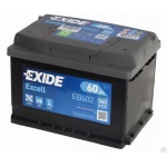 Аккумулятор EXIDE Excell EB602 60Ah 540A для callaway