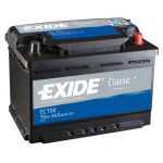 Аккумулятор EXIDE Classic EC700 70Ah 640A для isuzu
