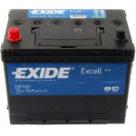 Аккумулятор EXIDE Excell EB705 70Ah 540A для москвич
