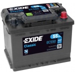 Аккумулятор EXIDE Classic EC550 55Ah 460A для innocenti