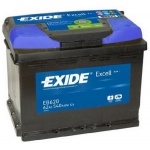 Аккумулятор автомобильный EXIDE Excell EB620 (62R)  62 А/ч 540А обратная полярность для innocenti